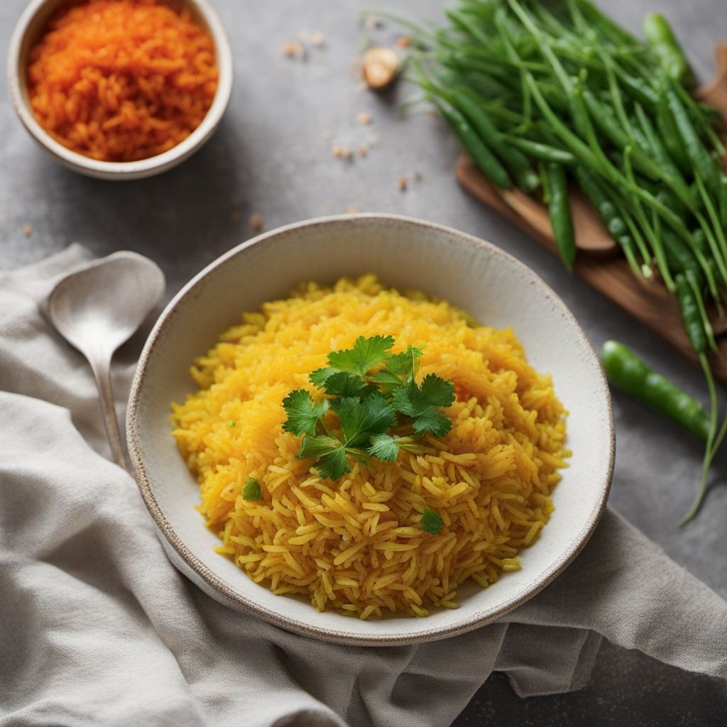 Lithuanian Yellow Rice with Vegetables