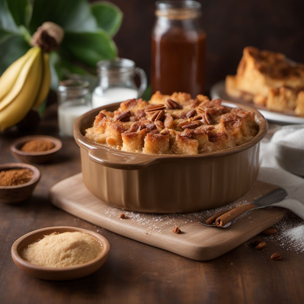 Louisiana Creole Coconut Bread Pudding