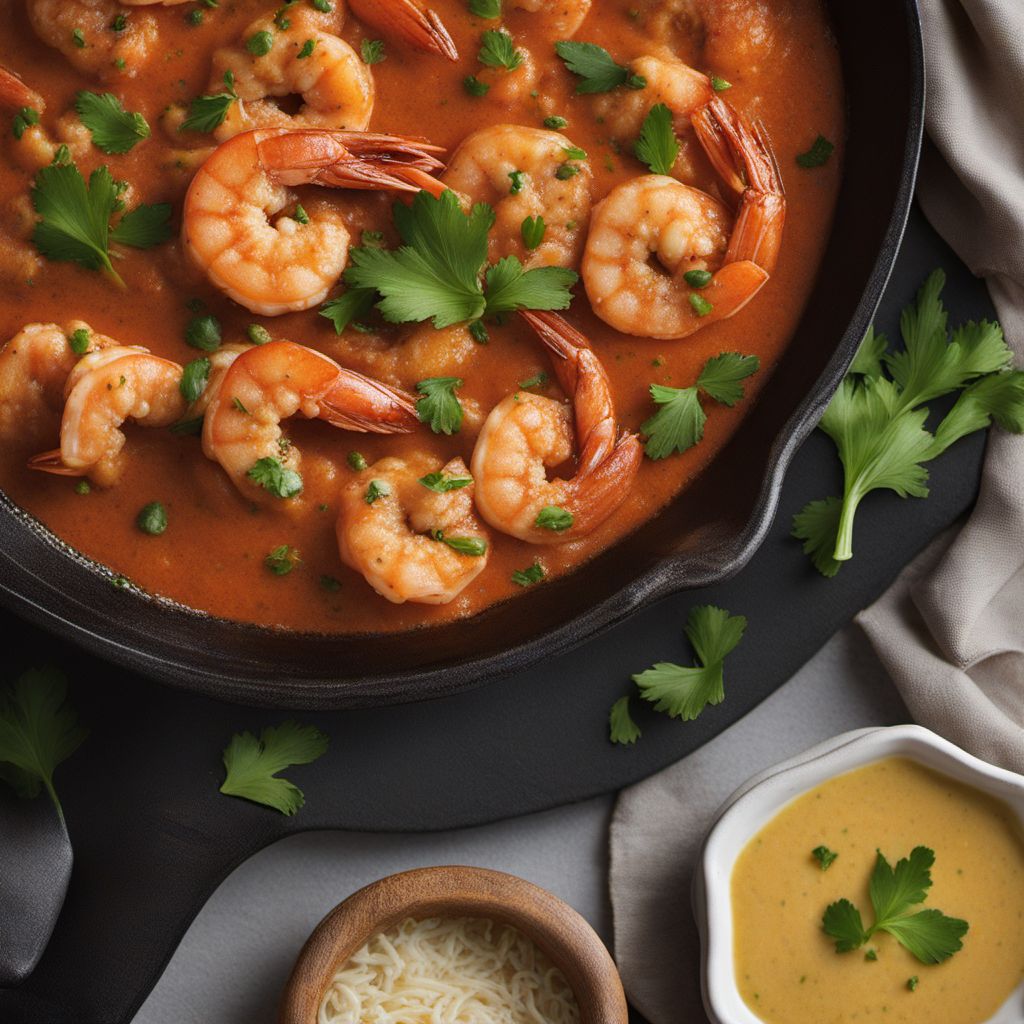 Louisiana Creole Spicy Shrimp and Grits