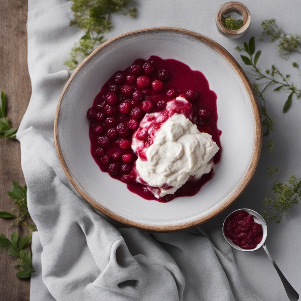 Luckeleskäs with Lingonberry Sauce