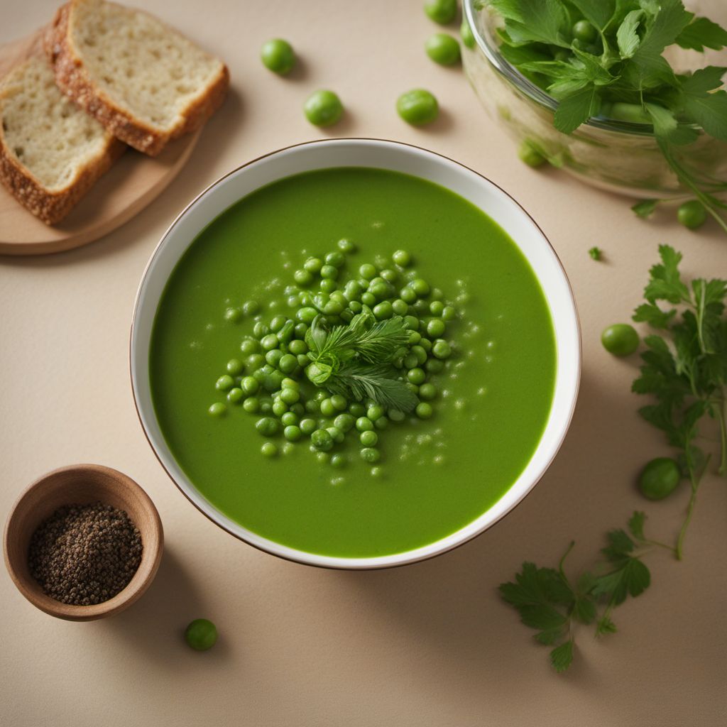 Luxembourgian-style Green Pea Soup