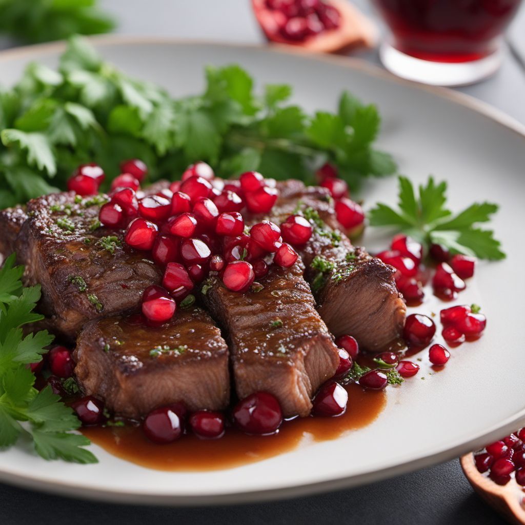 Makanek with Pomegranate Molasses