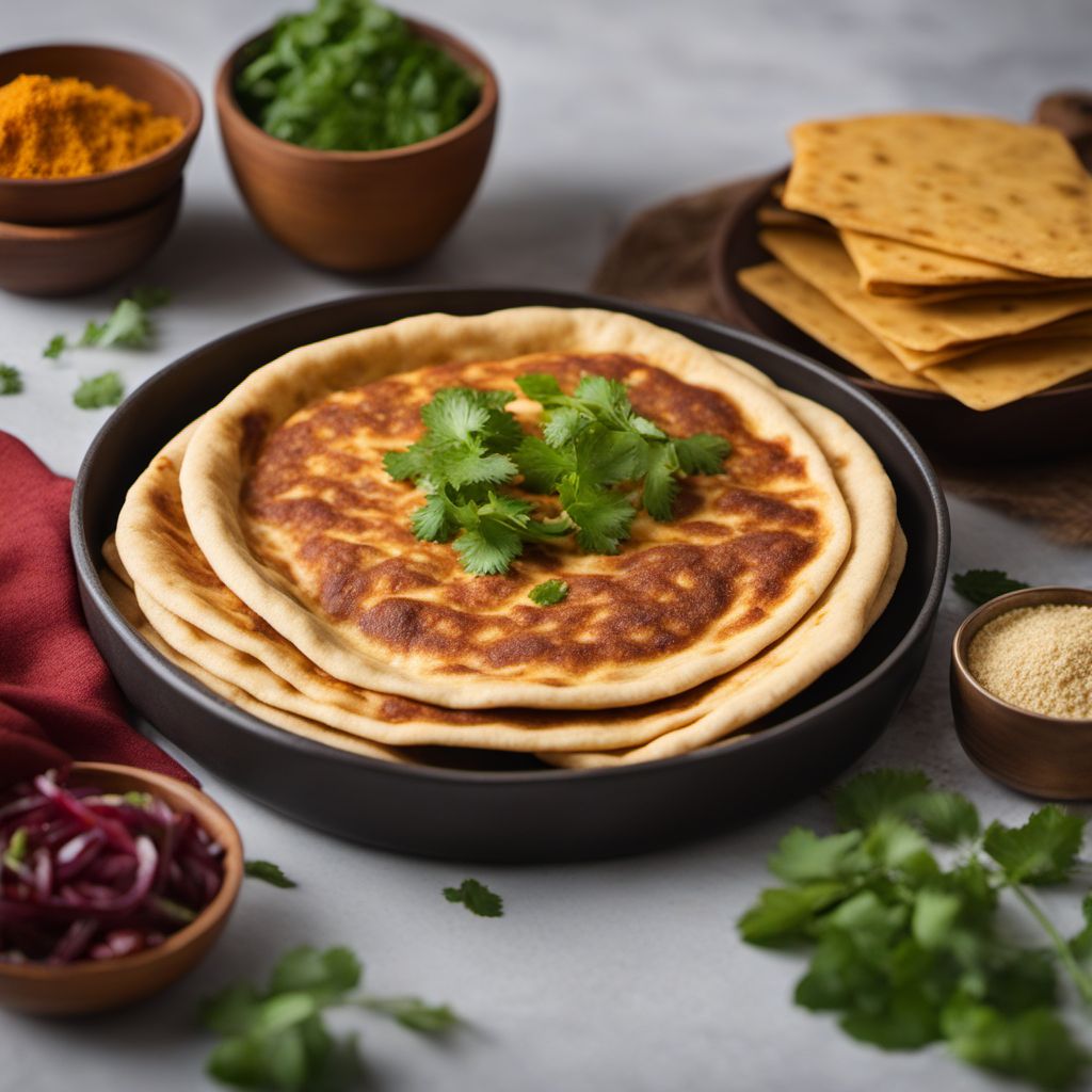 Malaysian Indian Cheese Stuffed Flatbread