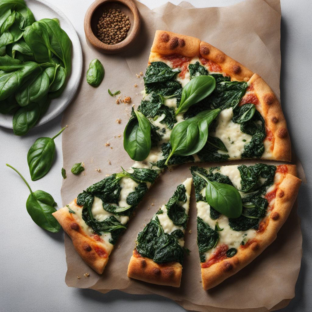 Maldivian Spinach and Ricotta Pizza