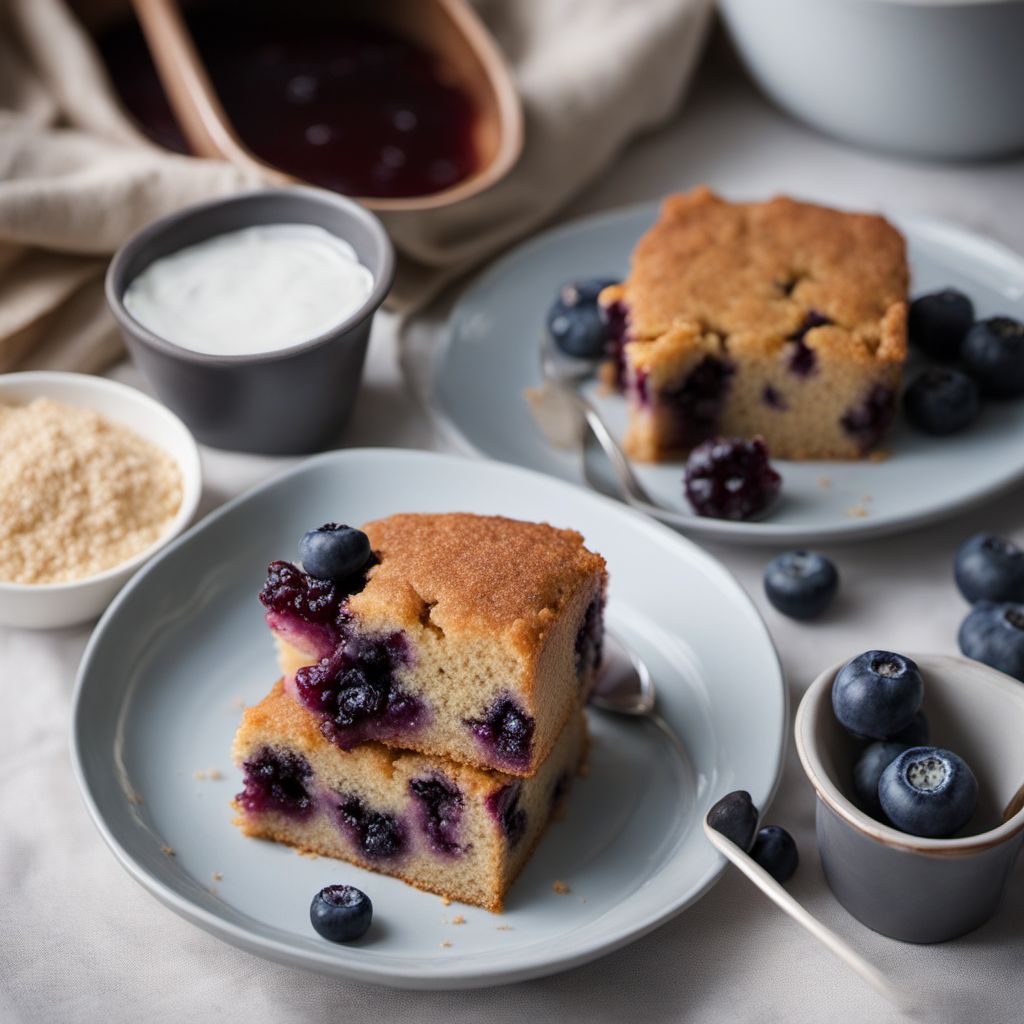 Mamoulia-inspired Blueberry Cornbread