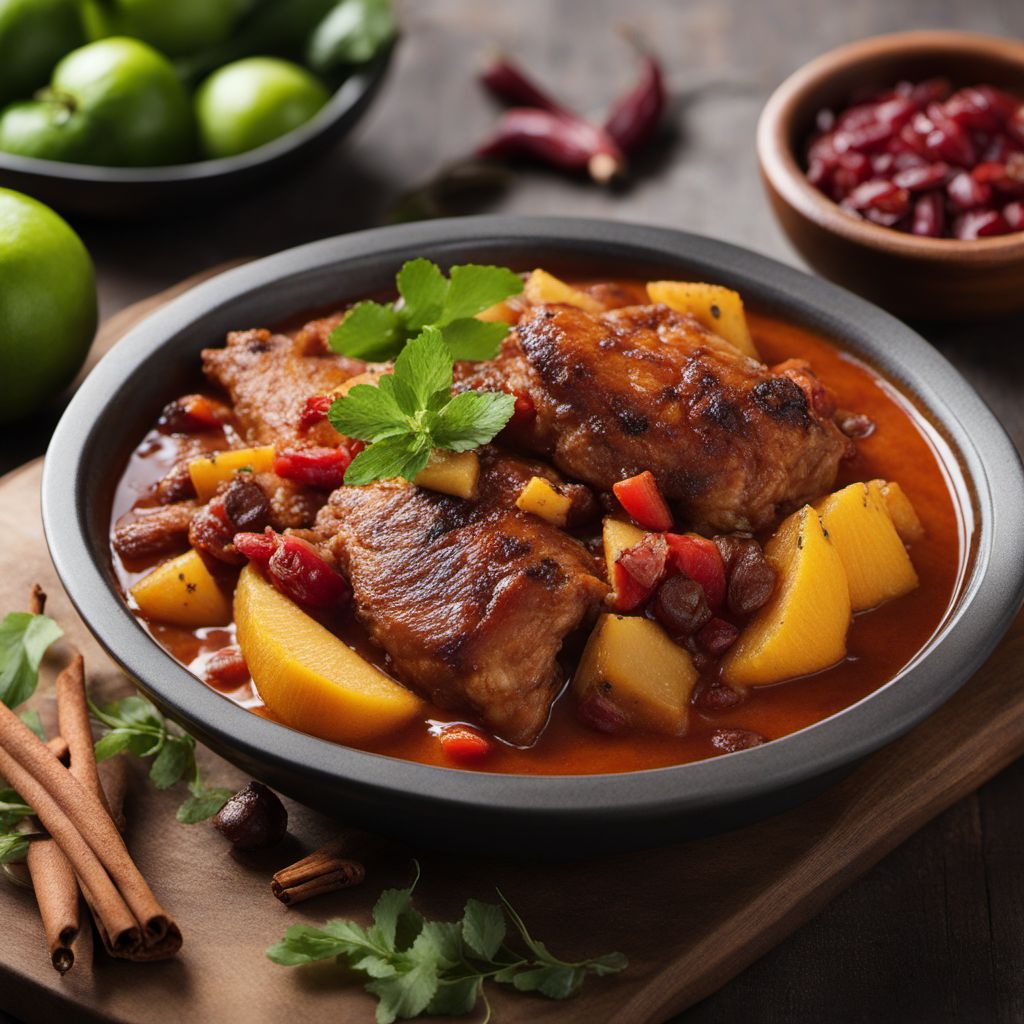 Mancha Manteles - Mexican Spicy Fruit and Meat Stew