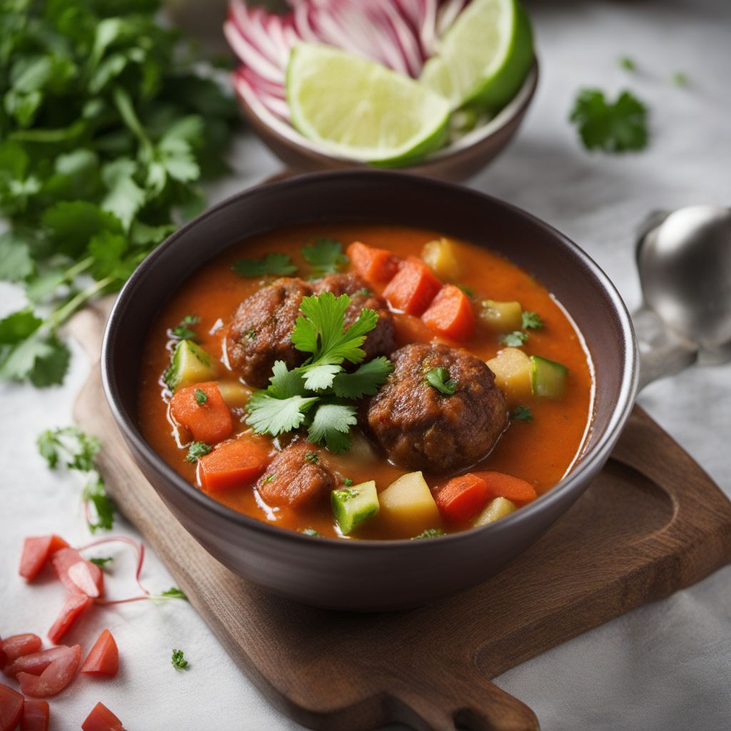 Mexican Meatball Soup