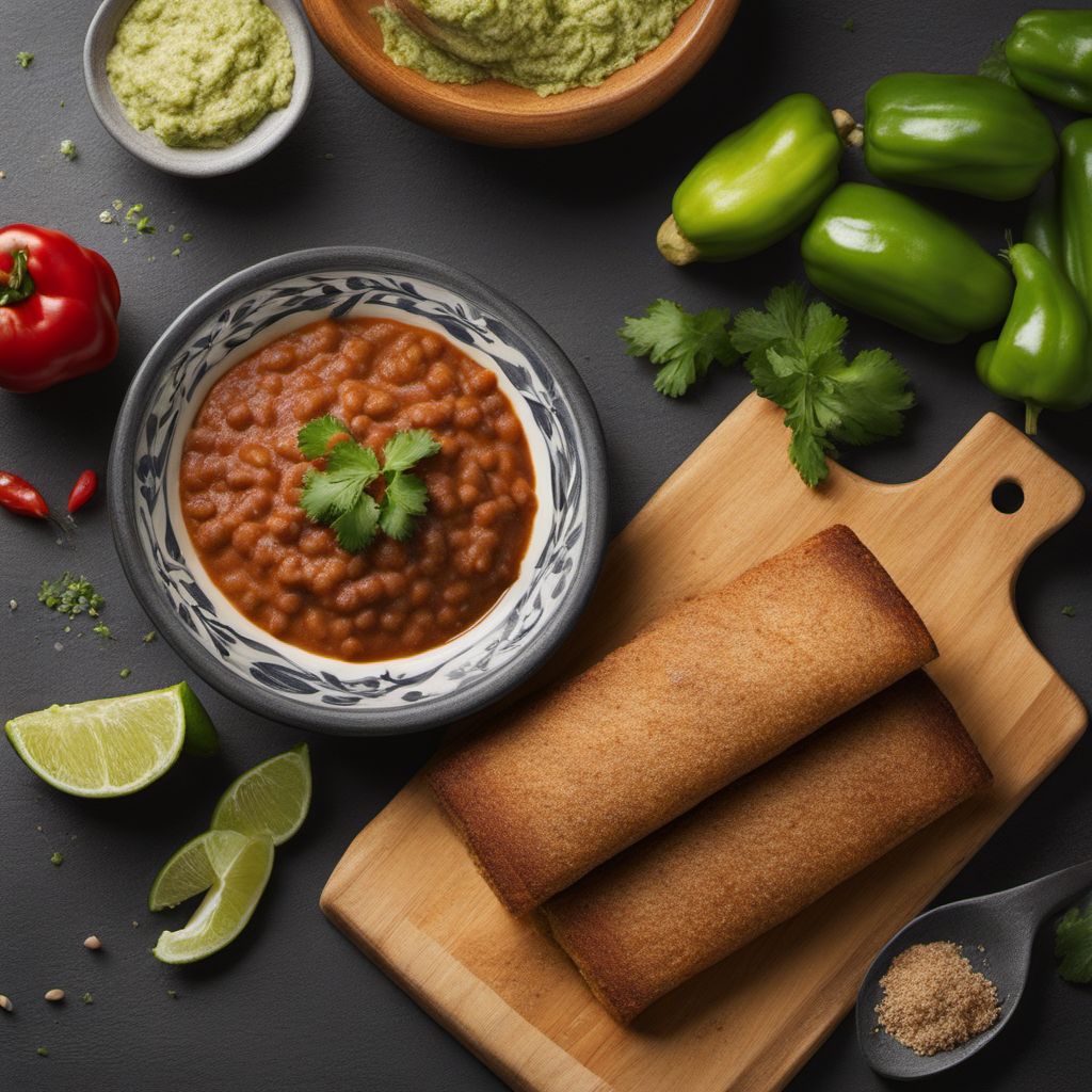 Mexican Mollete with Refried Beans and Cheese