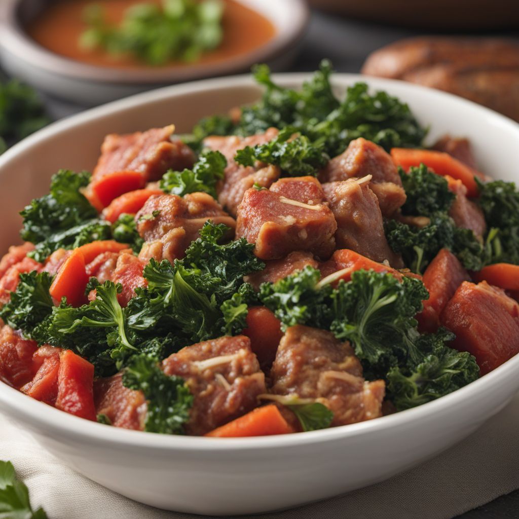 Minestra Spezzata with Italian Sausage and Kale