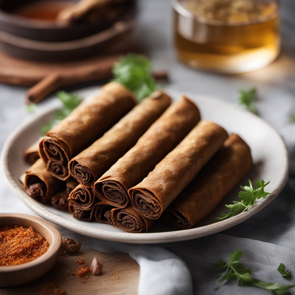 Moroccan Spiced Lamb Cigars