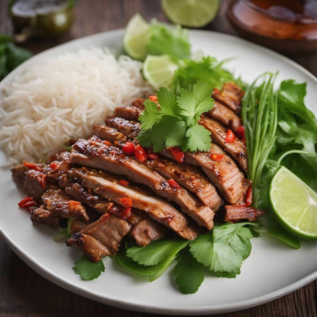 Mu Nam Tok - Spicy Thai Grilled Pork Salad