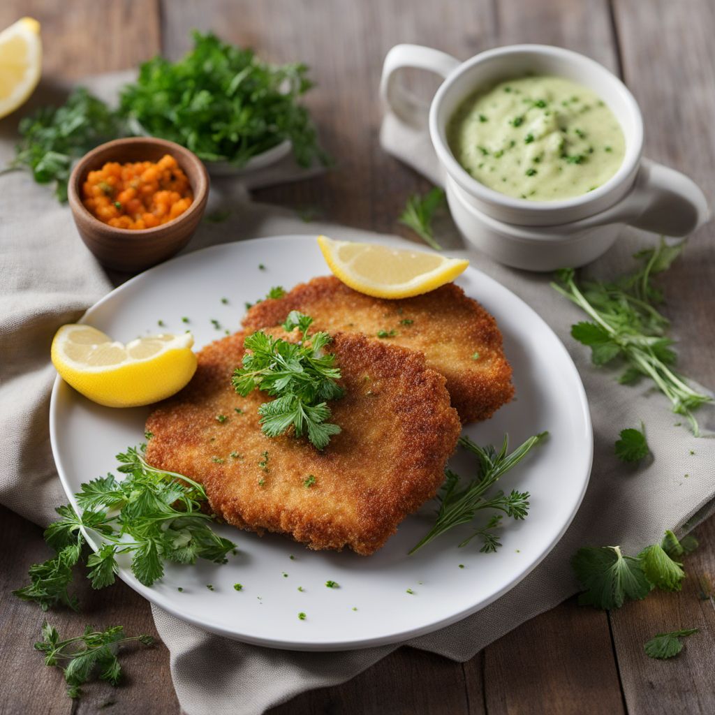 Münchner Schnitzel with Herb Butter