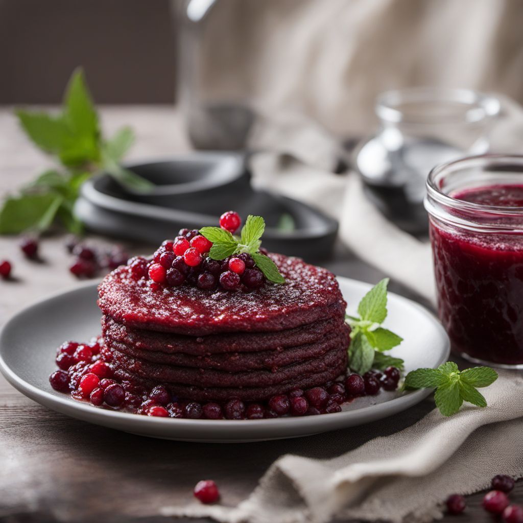 Mustamakkara with Lingonberry Jam