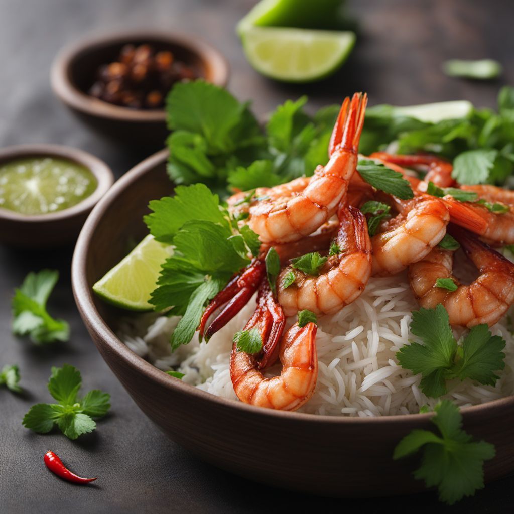 Nam Phrik with Grilled Shrimp