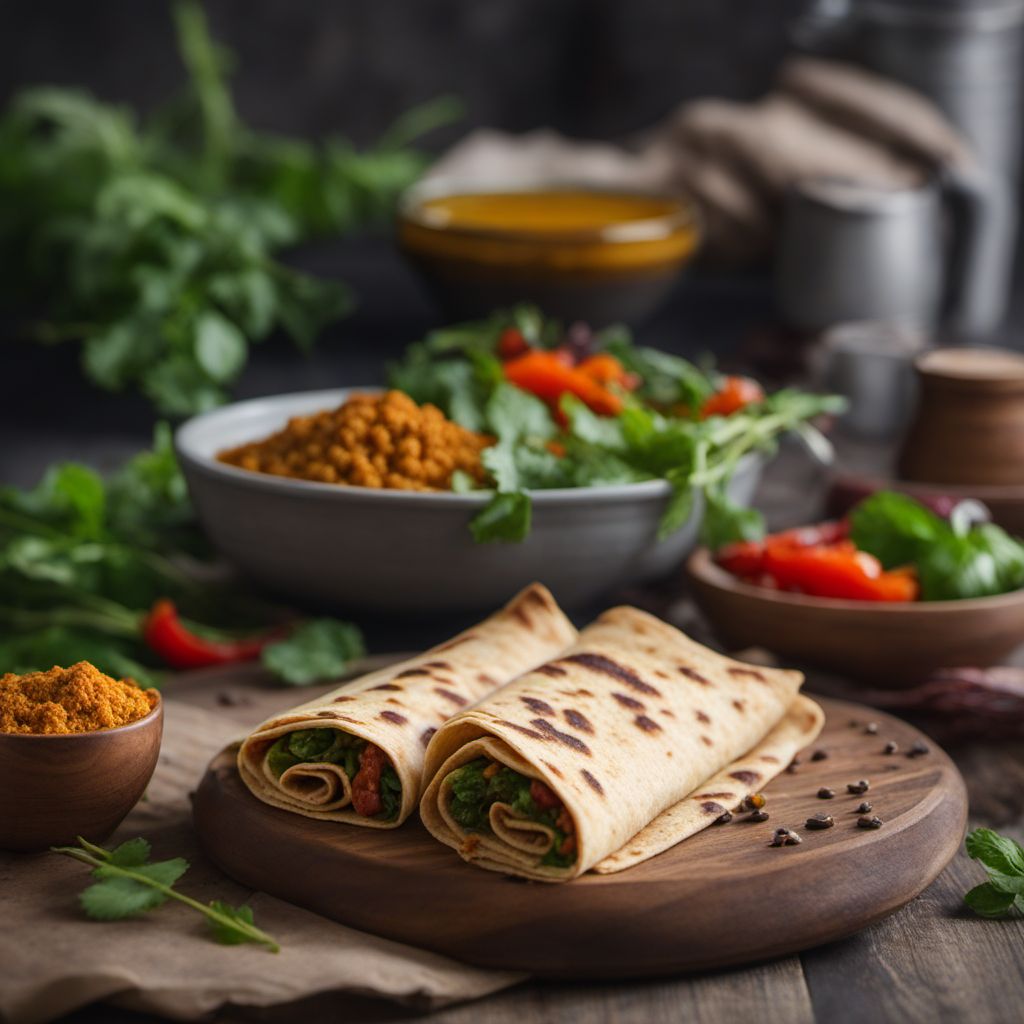 Nepalese-style Stuffed Piadina