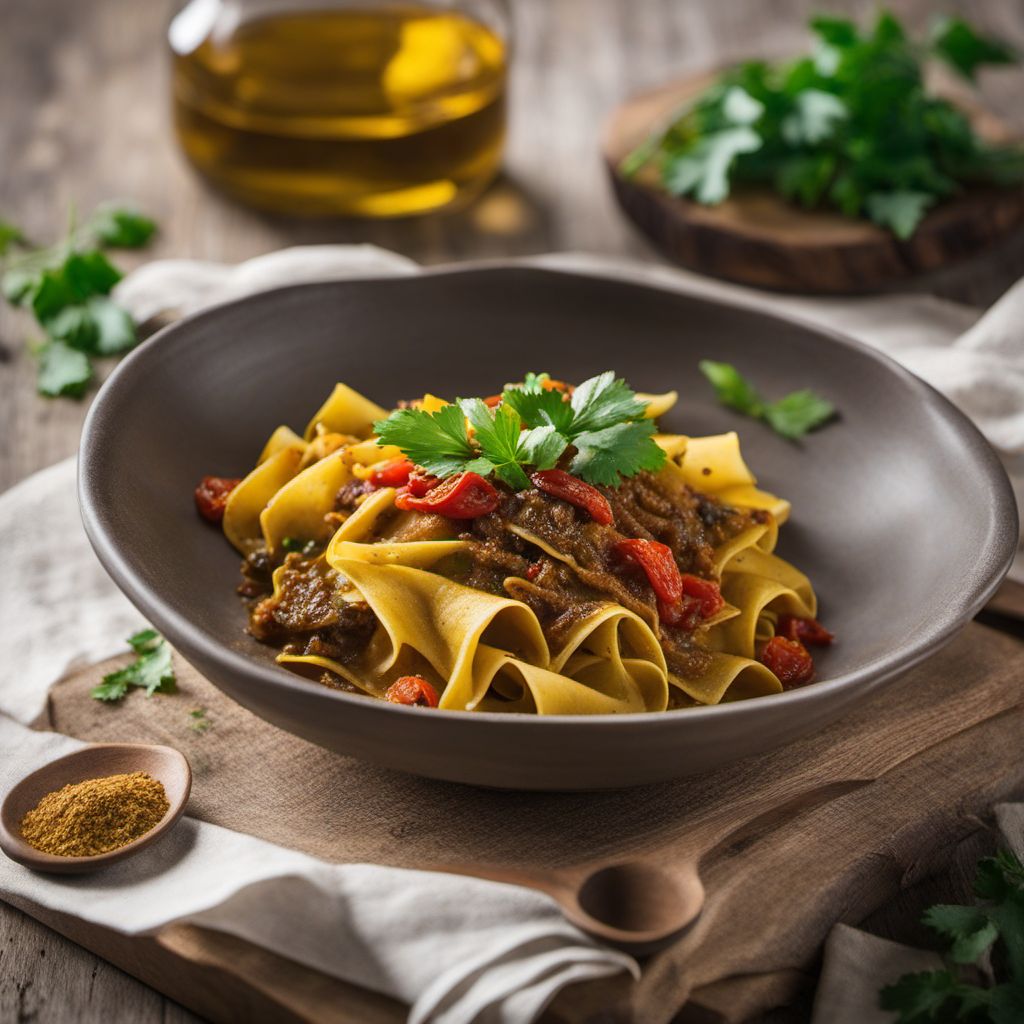 Newari-style Pappardelle al Cinghiale