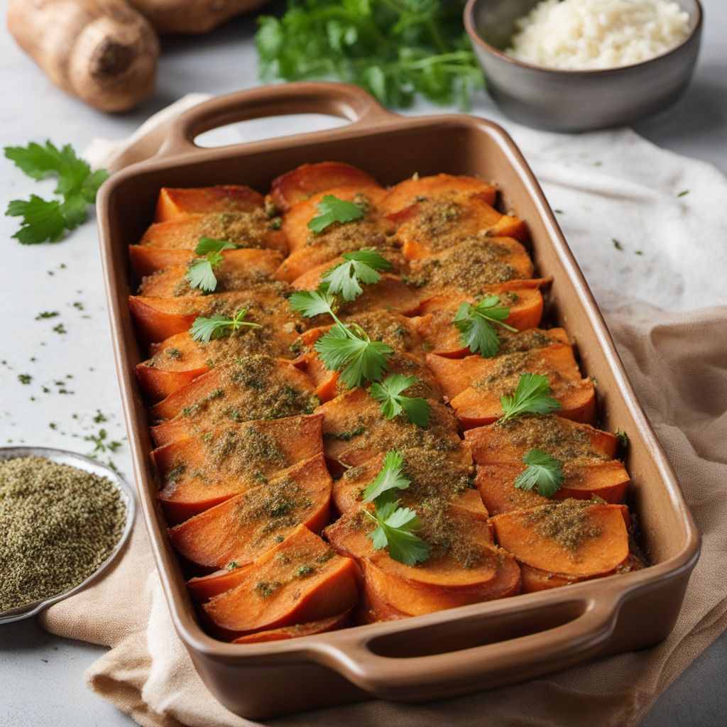 Nigerian-style Sweet Potato Gratin