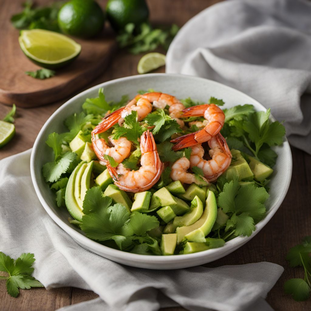 North African-style Avocado and Shrimp Salad