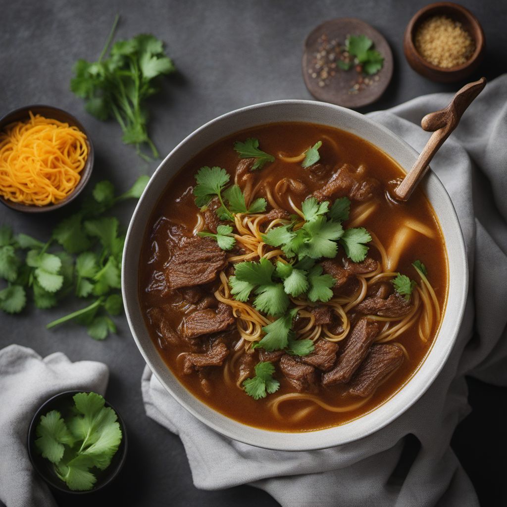 North Indian Spiced Beef Noodle Soup