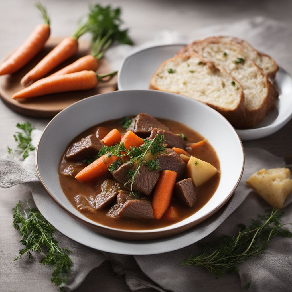 Norwegian Beef Stew with Root Vegetables