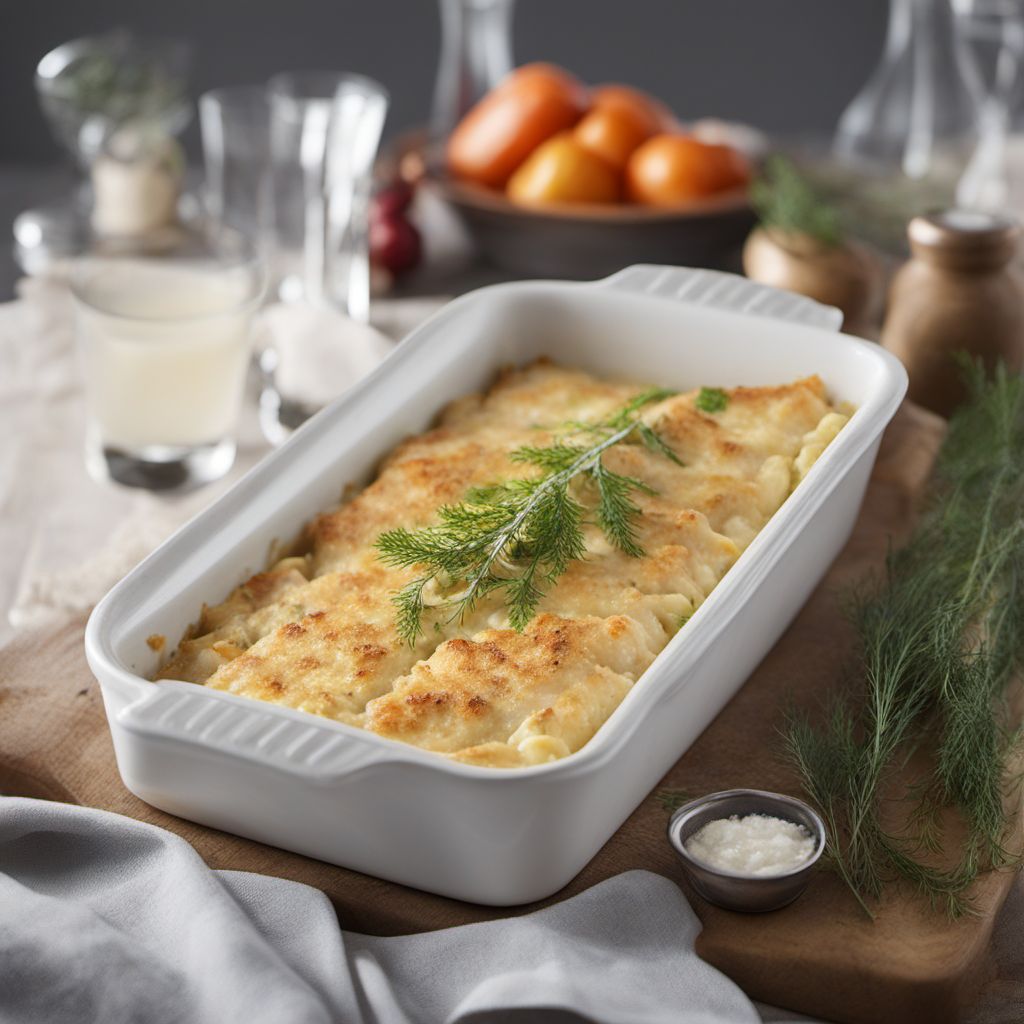 Norwegian Creamy Fish and Potato Casserole