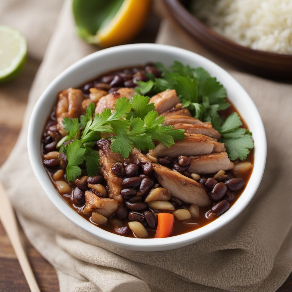 Okinawan Rice and Beans with Braised Chicken