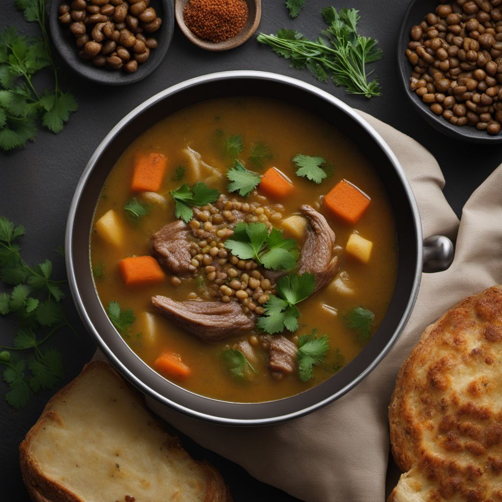 Omani-inspired Lamb and Lentil Soup