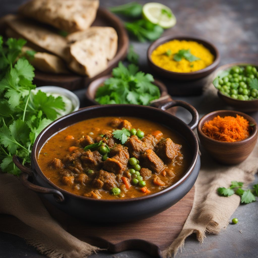 Oriya-style Mutton Curry with Lentils and Vegetables