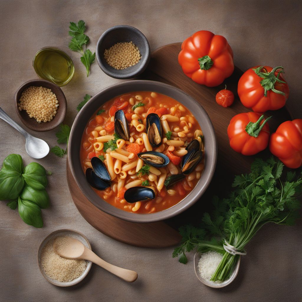 Pasta e Fagioli with Mussels