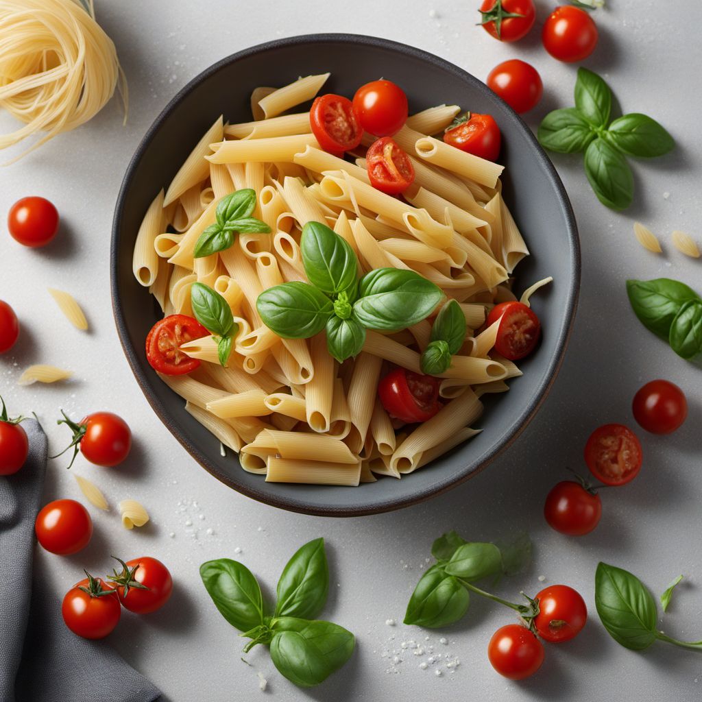 Pasta with Cherry Tomatoes and Basil