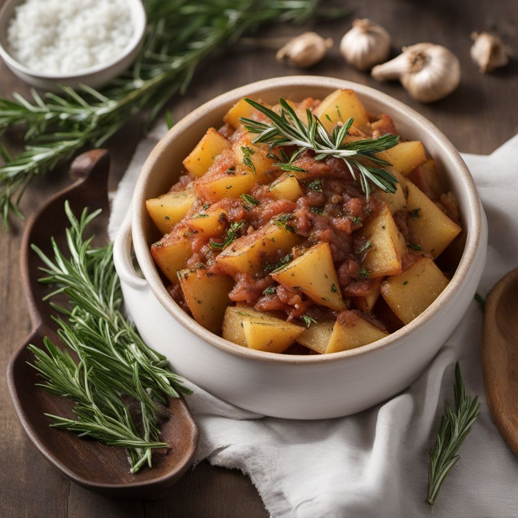 Patate Arraganate with Herbs and Cheese