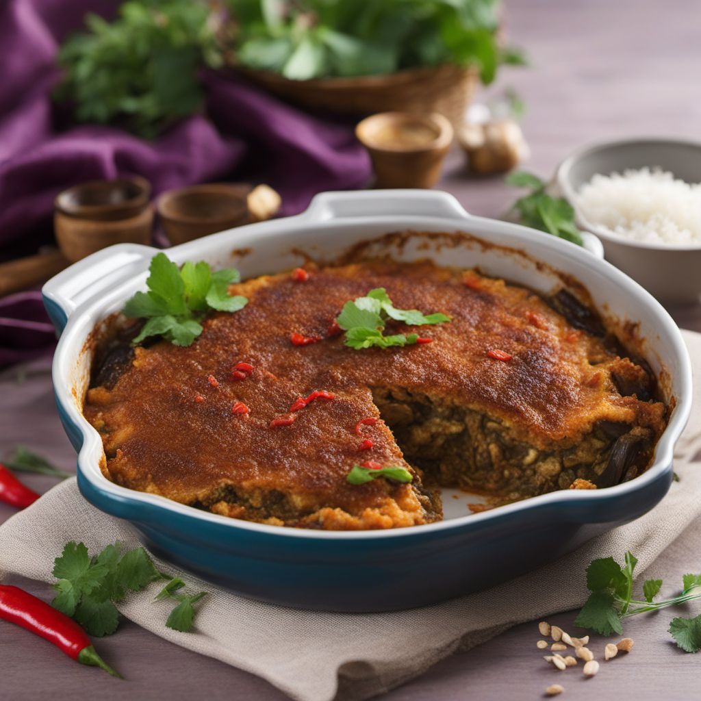 Peranakan-inspired Spiced Eggplant Casserole