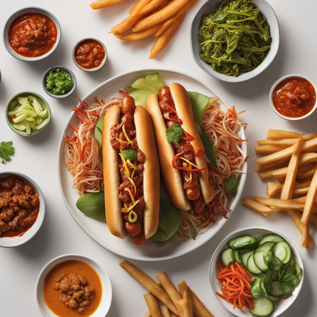 Peranakan-inspired Spicy Hot Dog