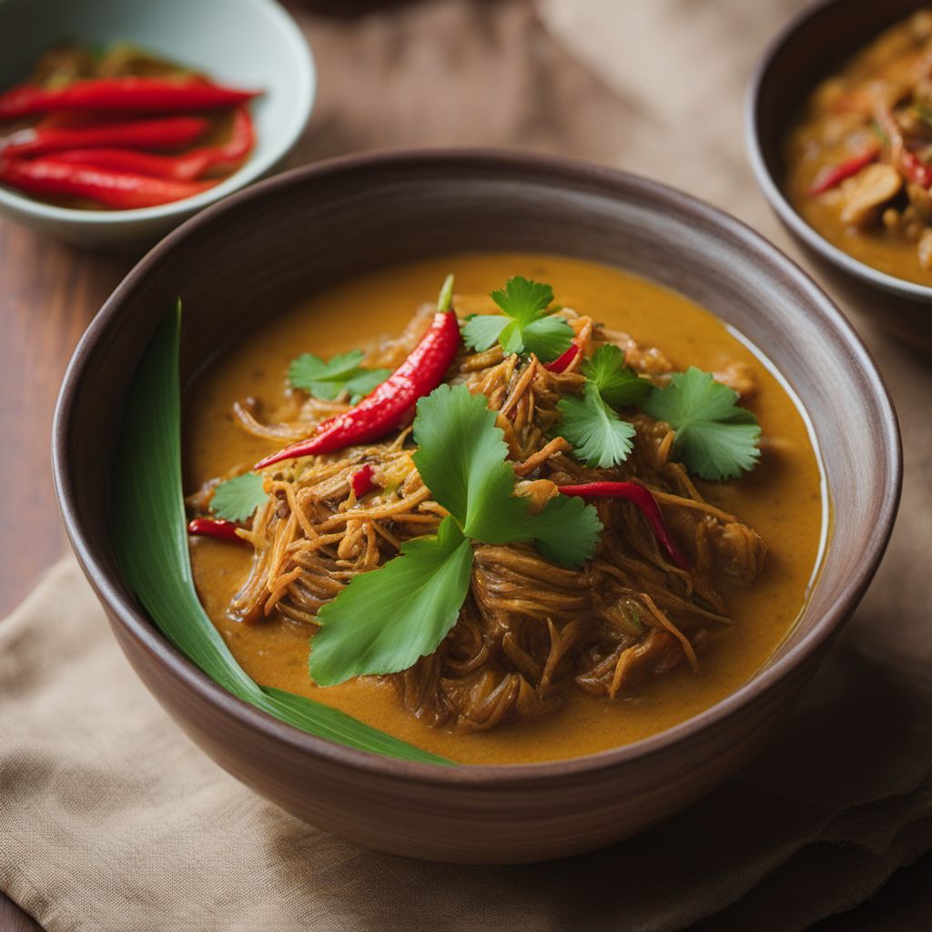 Peranakan-style Coconut Heart of Banana Blossom Curry