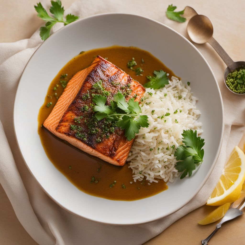 Persian-Inspired Maple-Glazed Salmon