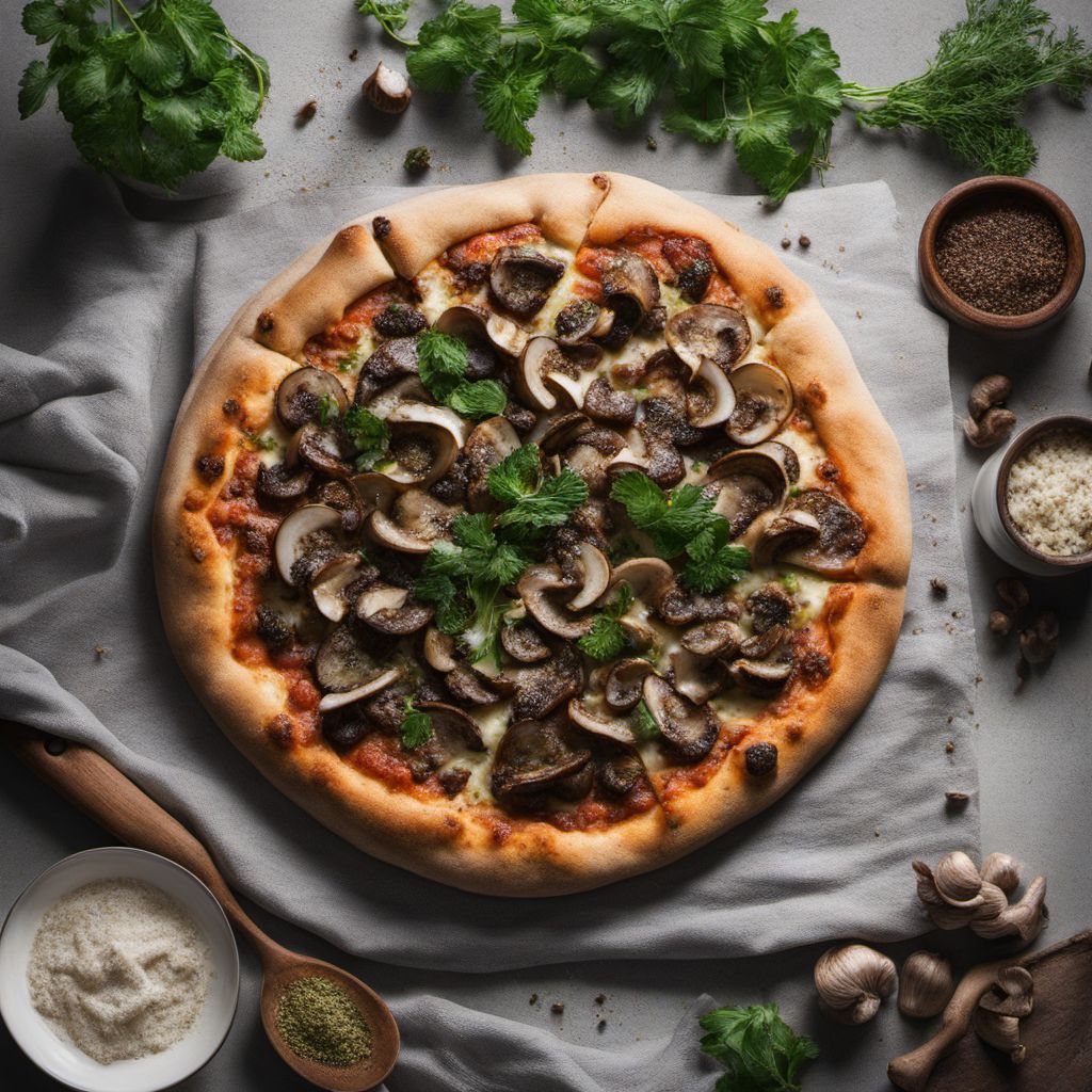 Pizza ai Funghi with Truffle Oil