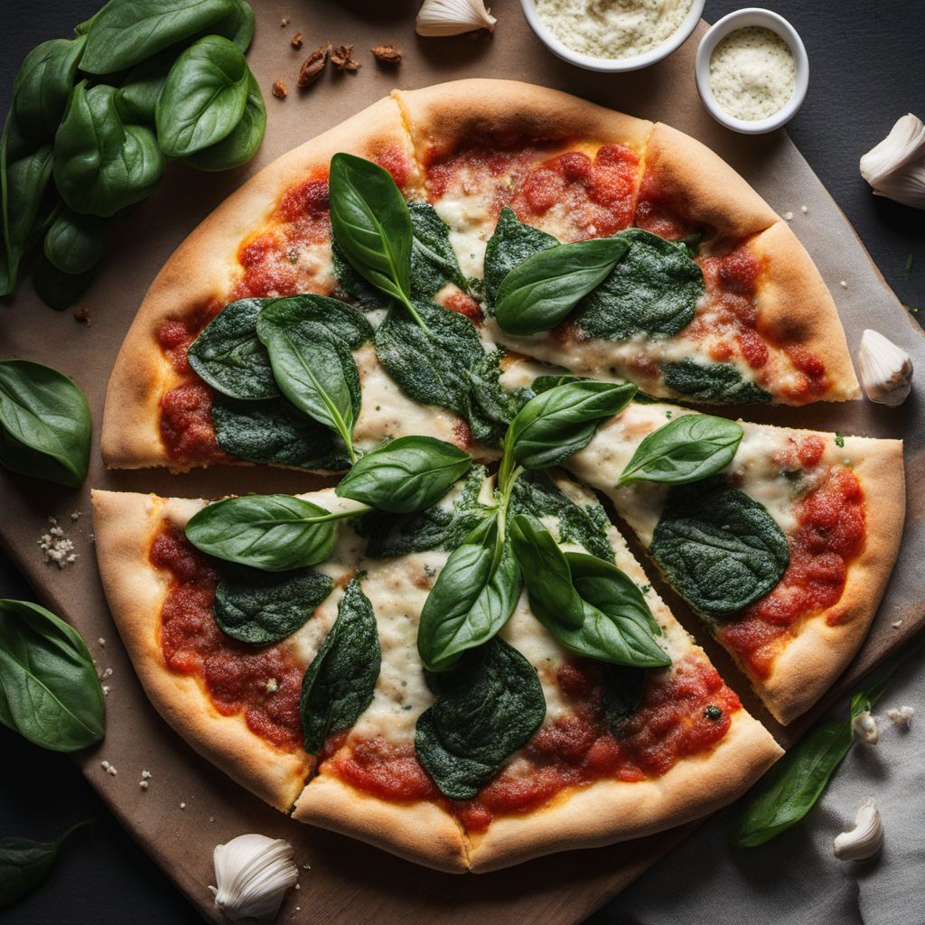 Pizza with Ricotta and Spinach