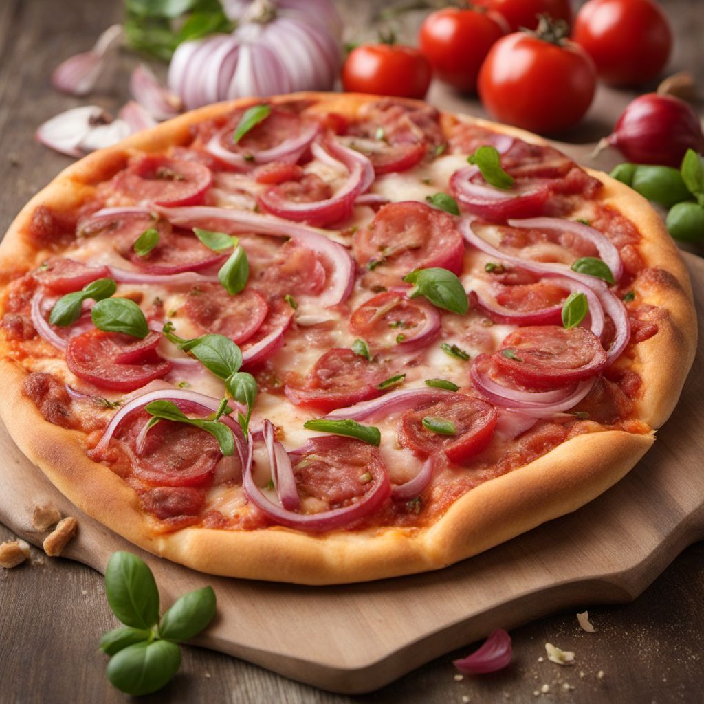 Pizza with Tuna and Onion