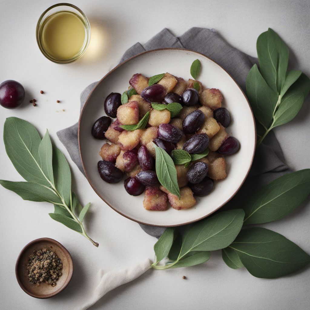 Plum Gnocchi with Sage Butter Sauce