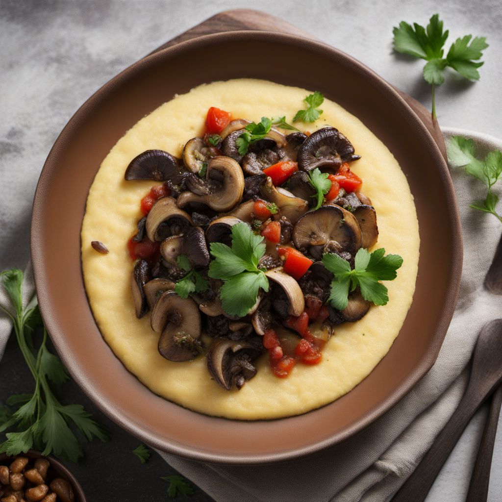 Polenta Nera with Mushroom Ragout