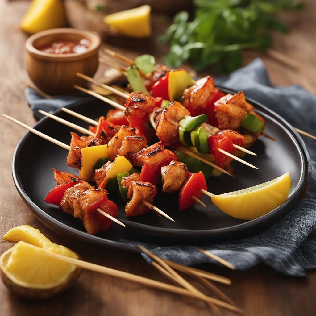 Polynesian Crab Skewers