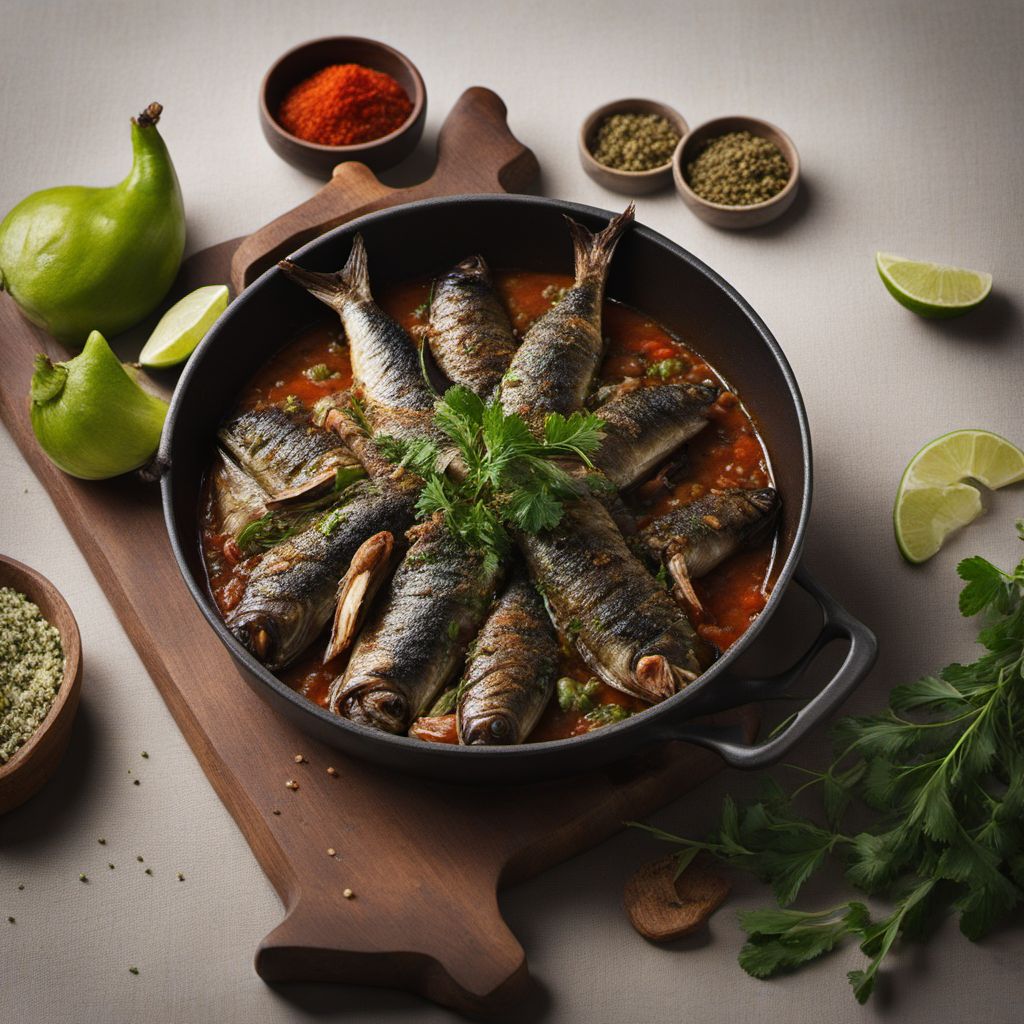 Portuguese Cebolada with Grilled Sardines