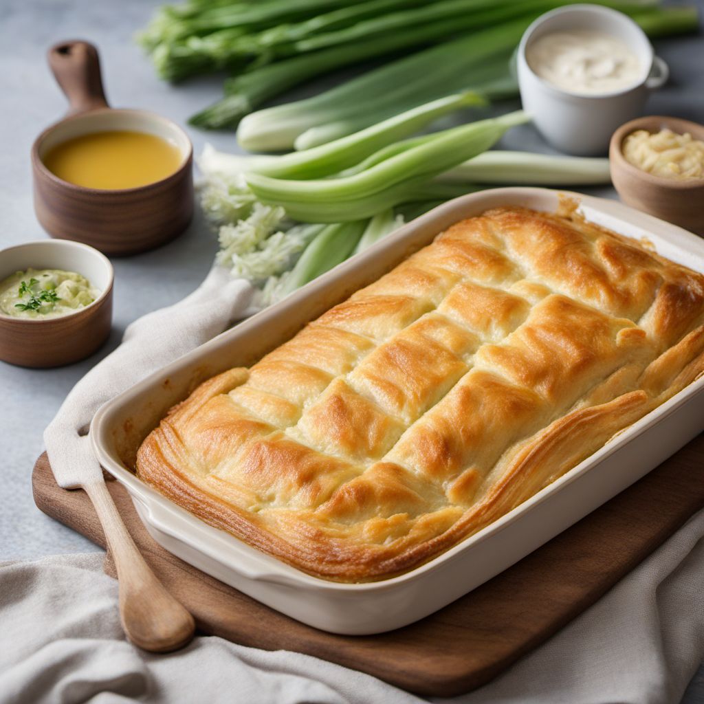 Potato, Leek, and Chicken Pie with a Luxembourgian Twist