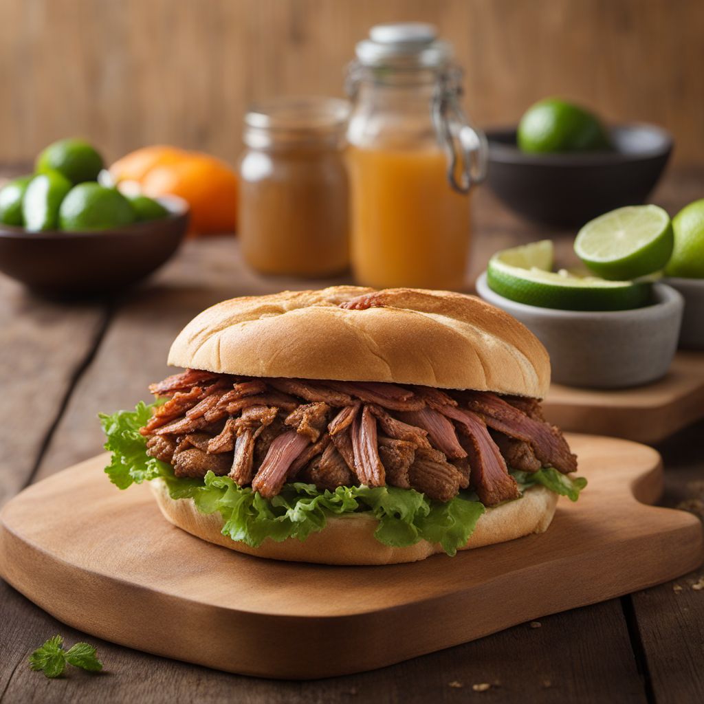 Puerto Rican Roast Pork Sandwich