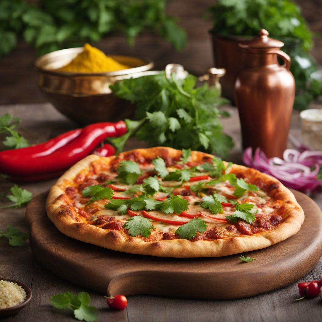 Punjabi-Style Tandoori Pizza