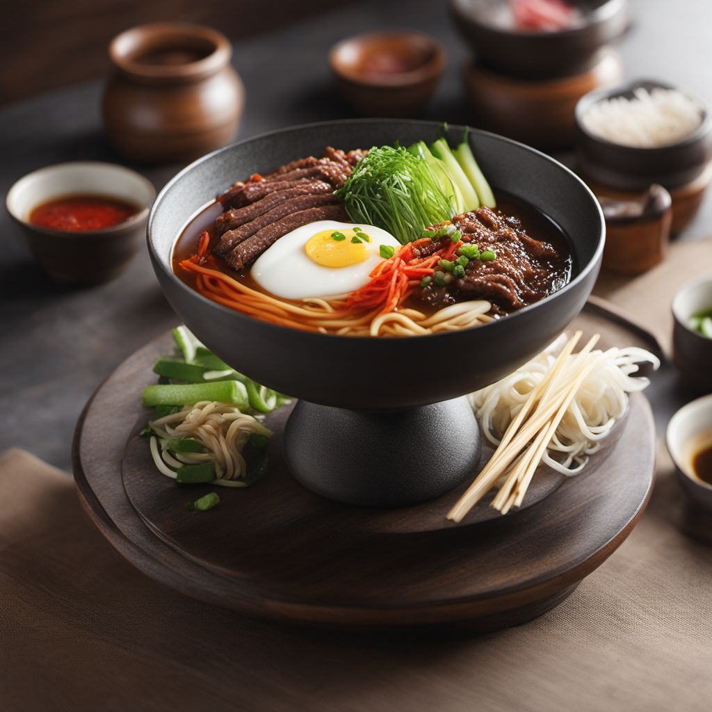 Pyongyang Naengmyeon with Spicy Beef Broth