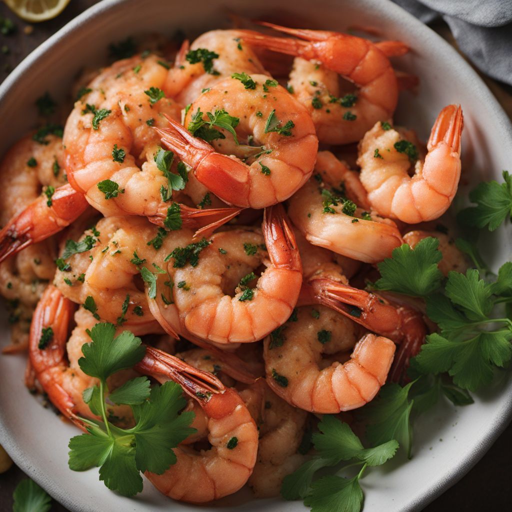 Quarnita-bit-tewm (Maltese Garlic Prawns)