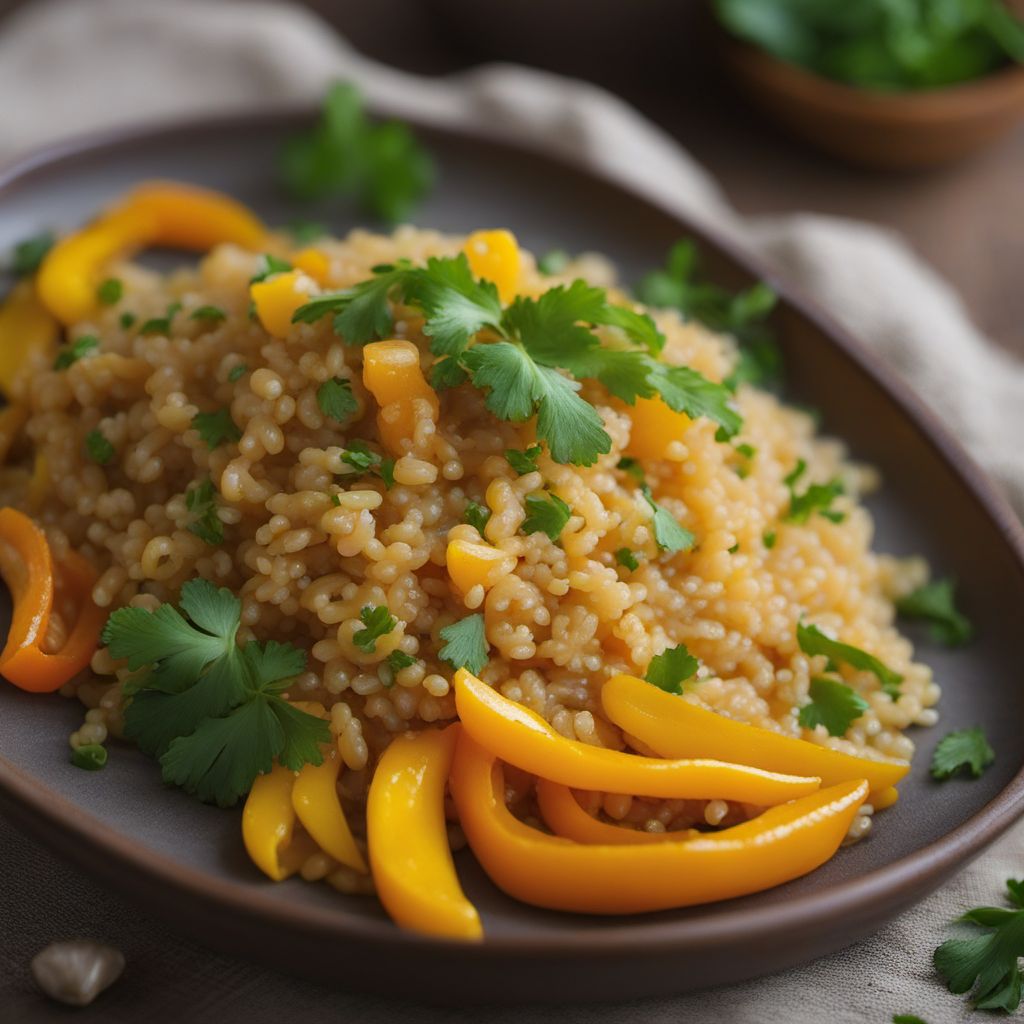 Quinoa and Yellow Pepper Risotto