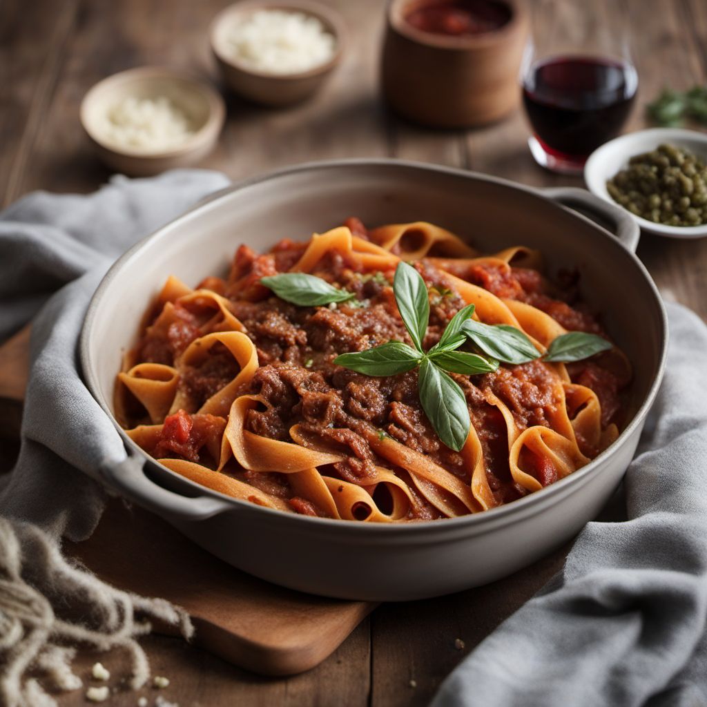 Ragù di Chianina with Homemade Pappardelle