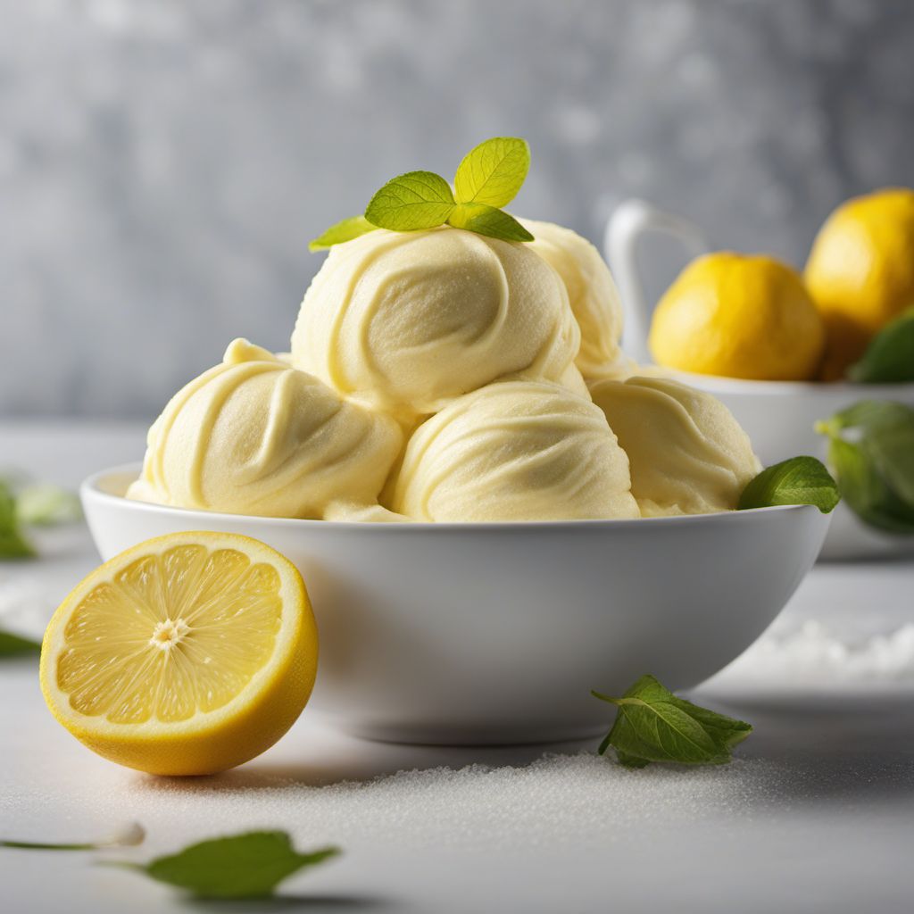 Refreshing Lemon Gelato